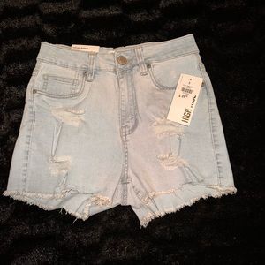 Brand New Taille Haute jean shorts